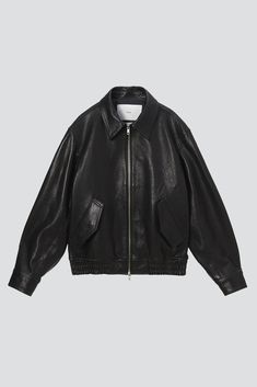 The Unisex Black Italian Lambskin Leather Blouson from Dunst is the brand's most basic, luxurious and classic design. With a semi-overfit voluminous shape, one can feel comfortable and relaxed while wearing it. Features a two-way zipper. - Shell: 100% Lambskin Leather - Inner lining: 100% Polyester Sleek Black Leather Jacket, Classic Black Leather Jacket With Leather Lining, Luxury Leather Jacket With Leather Lining, Classic Black Leather Jacket, Wool Vest, Black Leather Jacket, Lambskin Leather, Scandinavian Style, Evening Wear