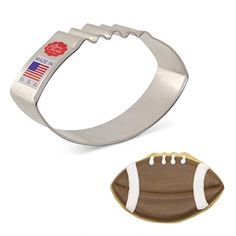 PRICES MAY VARY. Get excited for a Homecoming game, the Super Bowl, Rose Bowl, etc. with this Football Shape Made in the USA; Manufactured in America with certified food safe American steel Variety; For over 30 years the Clark Family has specialized in original designs for creative baking Baking and Party Supplies; Cut, mold and decorate themed shapes for any holiday, party or event Create; Make fun shapes with cookie dough, fondant, biscuits, brownies, cakes, or craft clay Our Football Cookie C Football Cookies, Pearl Sugar, Creative Baking, Baking Basics, Meringue Powder, Just Bake, Shape Crafts, Rose Bowl, Shaped Cookie