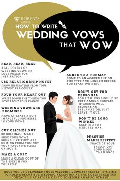 the wedding vows that wow info sheet