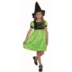 Find the Small Black & Green Witch Girl's Costume at Michaels. com. Let your girl scare up some Halloween fun when she creates the creepy character of her choice with this witch costume. Whether it's Halloween or a themed party, she can look sassy with this fun spooky costume. Let your girl scare up some Halloween fun when she creates the creepy character of her choice with this witch costume. Whether it's Halloween or a themed party, she can look sassy with this fun spooky costume. Details: Green and black Small (US size 2 to 4) Includes witch costume and hat Polyester Note: does not include shoes | Small Black & Green Witch Girl's Costume By Northlight | Michaels® Pre Lit Wreath, Spooky Costumes, Plus Size Halloween Costume, Witch Girl, Witch Halloween Costume, Black Witch, Witch Costume, Witch Halloween, Green Witch