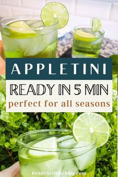 the recipe for appletin ready in 5 min perfect for all season's drinks