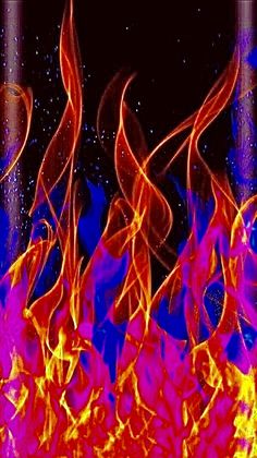 an abstract fire background with bright red and yellow flames