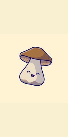 an image of a mushroom with eyes closed