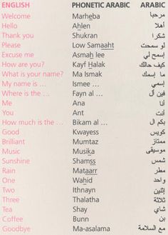 an arabic text is written in two different languages