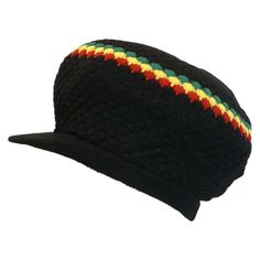 PRICES MAY VARY. Stretchable Fabric Perfect Fit and Shape 100% Cotton Knit Rasta hats by Shoe String King are perfect for keeping long hair or dreadlocks up and out of the face. Stretchable band creates a comfortable and perfect fit for almost any head size. Knitting Tam, Rasta Art, Rastafarian Culture, Tam Hat, Rasta Colors, Cozy Knits, Fabric Crafts, Hats For Men, The Face