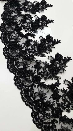 Pearl Lace, Black Lace, Sequin, Lace, Clothes, Black