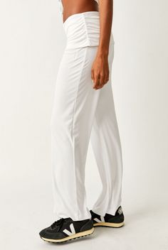 Ultra soft with a luxe feel, these relaxed wide leg pants with a wide roll down waistband. Lightweight, breathable and drapy fabric make this the perfect lounge and travel pant. . Description: Fold over waistband - can be worn up or down Flowy harem style Buttery soft, lightweight and breathable Moves-with-you stretch, beyond comfortable Inseam 25" (for size small) Why We Love: so comfy! Fabric: 65% Modal, 35% PolyCare: Machine wash cool, tumble low Travel Pant, Travel Pants, Fold Over, Second Skin, In The Middle, The Middle, Leg Pants, Wide Leg Pants, Wide Leg