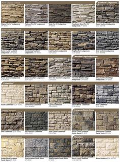 an image of different types of stone wallpapers on the web page for pinterest com