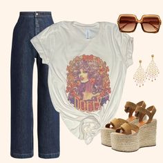 Transport yourself to the '70s with our 'HeyDoll' tee! 🌼🎶 Embrace the flower-powered nostalgia and groove to the timeless vibes of this era. Get ready to rock that vintage country chic look! 💃🌟 #HeyDoll #RetroRevival #VintageCountry #SassyFashion #FlowerPower This go-to unisex tee fits like a well-loved favorite, featuring a relax modern fit, crew neck, short sleeves, soft fabrication. Please refer to the sizing chart on the listing. Unisex Tee Sizing Recommendations:For a Slim Fit - Size On Boho Mode, Wide Neck Sweatshirt, Statement Tshirt, Doll Vintage, Top Band, Retro Mode, Vintage Glam, Statement Tees, Vintage Country