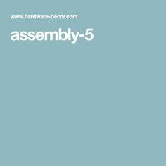 an assembly - 5 logo on a blue background with the words assembly - 5 below it