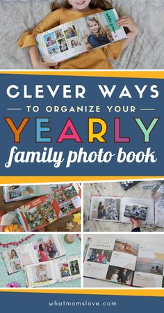 clever ways to organize your yearly family photo book