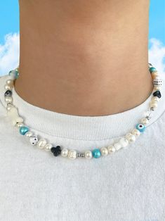 Oh, it's love. Introducing the 'CHALAMET' necklace AKA your jewelry collection's soulmate. Featuring genuine freshwater pearls strung alongside the most precious of charms, this one-of-a-kind piece will easily become a staple in your jewelry rotation. NOTE: Due to the nature of this item, some beads may vary. Made with freshwater pearls and glass, ceramic, and handmade beads. Waterproof and rust-free. Available in lengths 14", 15", 16", 18", 20". All lengths include a 2" extension chain. Handmad Fun Jewelry, Freshwater Pearl Necklace, Creating Jewelry, Glass Ceramic, Freshwater Pearl Necklaces, Handmade Beads, Clay Jewelry, Amazing Jewelry, Soulmate