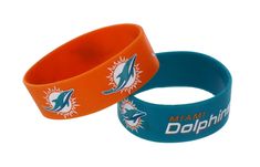 Made by Aminco International. Dolphin Bracelet, Nfl Arizona Cardinals, Rubber Bracelets, Silicone Bracelets, Self Service, Arizona Cardinals, Miami Dolphins, Nfl Teams, Fan Gear