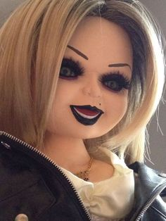 Chucky And Tiffany Dolls, Bride Of Chucky Doll, Painted Makeup, Seed Of Chucky, Tiffany Chucky Bride