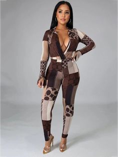 DescriptionMaterial: Polyester. Has stretch.Feature: 2 PCS. bodycon fit. long sleeve. V neck. fake wrap bodysuit. skinny long pants. geometric print.Occasion: Night Club. Party. Suitable for most casual and sexy occasions.Note:1. The size chart is for reference only. There may be a 1-2 cm deviation in different sizes.2.Color may be lighter or darker due to the different PC display.3.There may be a slight difference in detail and pattern.Size Chart: Fitted Pencil Dress, Floral Pencil Dress, Wrap Bodysuit, Printed Pants Style, Add Sleeves, Bodysuit Tops, Jumpsuit Elegant, Midi Sheath Dress, Midi Short Sleeve Dress