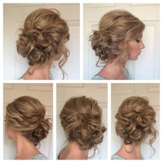 Bridesmade Hair, Bridesmaids Hairstyles, Mother Of The Groom Hairstyles, Side Updo, Wedding Hair Makeup, Mother Of The Bride Hair, Romantic Updo, Updo Styles, Pinterest Hair