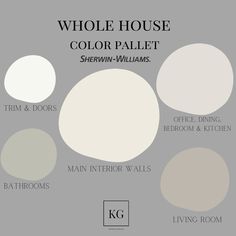 the whole house color palette for sherylin williams