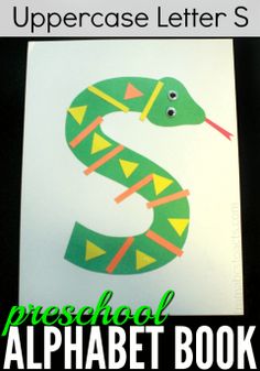 the uppercase letter s is for preschool alphabet book