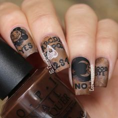 Ouija Board Nail Art, Ouija Board Nails, Nail Art Tumblr, Potter Nails, Tumblr Nail Art, Harry Potter Nails, Cartoon Nails, Spooky Nails, Fingernail Designs