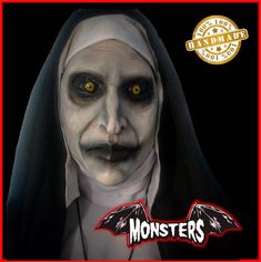 THE NUN latex mask, handmade/ latex mask halloween/ cosplay, costume, movie, terror, horror, zombie Horror Zombie, The Nun, Mask Halloween, Halloween Cosplay, Drawer Knobs, Knobs And Pulls, Cosplay Costume, Zombie, Beauty Book