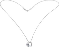 Elsa Peretti For Tiffany & Co. - Eternal Circle Pendant Necklace Spanish Modern Sterling Silver