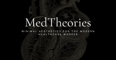 the book cover shows an image of a human heart and text that reads med theries