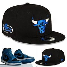 gwbks                                                                     This Listing is for a brand new with tags Authentic New Era Chicago Bulls Black Snapback Hat NBA 6X Champion Patch Marina Blue Cap Brand New, Original Tag Attached  Material: 100 % Polyester  High Profile, NBA Classic Adjustable Cap  Blue Colorway Underneath Brim of Hat  Has a thick, Durable Panel Material  NBA Authenticity Sticker Under the Brim  100% Authentic Merchandise,Factory Direct  Classic New Era NBA 950 Snapback Blue Urban Snapback Hat With Flat Bill, Urban Style Blue Snapback Hat With Flat Bill, Blue Urban Hat With Flat Brim, Blue Urban Style Hat With Flat Brim, Blue Flat Brim Urban Hat, Blue Urban Snapback Baseball Cap, Blue Snapback Hat For Streetwear, Blue Casual Snapback Hat For Fan Gear, Blue Casual Snapback Hat For Sports Fans