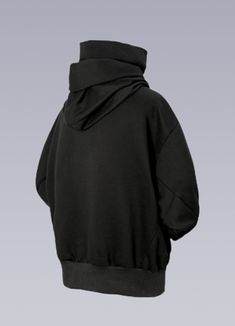 Embrace the urban samurai aesthetic with our innovative high-neck hoodie. Introducing the High Collar Hoodie – a distinct blend of contemporary aesthetics and function, elevating the modern urbanite's wardrobe. Envision yourself traversing the bustling streets of the metropolis, your silhouette defined by this remarkable piece, effortlessly aligning with the urban rhythm. This hoodie offers an artful integration of a neck gaiter and a cowl neck masterfully woven into a stunning entity. The high neck, reminiscent of ancient samurais and stealthy ninjas, emanates an aura of audacious sophistication, exuding an edge beyond your conventional men's funnel neck hoodie for winter. Here, the traditional merges with the future, transcending boundaries and forging a unique fashion statement – a perf Samurai Aesthetic, Urban Samurai, Apocalyptic Clothing, Techwear Pants, Futuristic Fashion, Japanese Streetwear, Neck Hoodie, The Revolution, Neck Gaiter