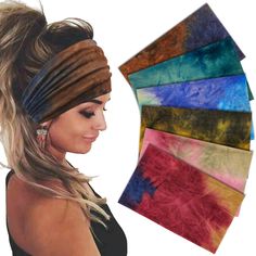 PRICES MAY VARY. COMFORTABLE FABRIC - Sefiinh fashion headbands are made of high quality polyester & spandex, soft, breathable and stretchy material won't make you feel headache or discomfort. PERFECT SIZE –The length not stretched is about 9.3 inch, width is about 6 inch. One size fits most, not easy to slip off. This hairband is suitable for women, men, teen girls and teen boys with different head sizes. FASHION HEADBAND – These simple designed hairbands have different ways to wear. You can ge Running Hairstyles, Hippie Hair, Yoga Headband, Stretch Headband, Boho Headband, Wide Headband, Headband Styles, Fitness Yoga, Headbands For Women