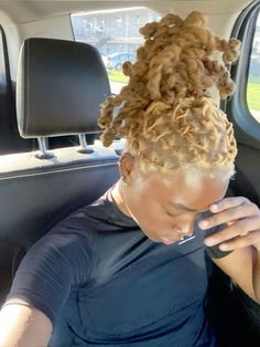 French Braid Locs, Stud Hairstyles, Braid Locs, Blonde Dreads, Dreadlock Hairstyles For Men, Short Locs Hairstyles, Dreadlock Styles, Dyed Hair Inspiration, Short Haircuts For Women