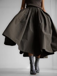 HIGH WAISTED PLEATED VOLUME SKIRT Pleated Midi Skirt Nordstrom, Luxury High Waist Chic Pleated Skirt, Luxury Chic High Waist Pleated Skirt, Trendy Luxury Pleated Skirt, Chic Luxury Pleated Skirt, Luxury Chic Pleated Skirt For Spring, Luxury Summer Pleated Skirt For Daywear, Luxury Asymmetrical Skirt For Fall, Luxury Flared Pleated Skirt For Formal Occasions