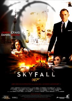 the poster for skyfall starring james craig and daniel bond as james bond