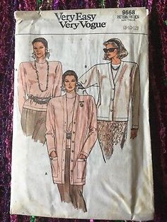 an old vintage sewing pattern for women's tops and pants