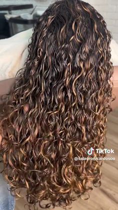 Carmel Highlights On Black Curly Hair, Brown Pintura Highlights Curly Hair, Highlights Brown Hair Curly, Carmel Highlights On Brown Hair Wavy, Caramel Highlights On Dark Hair, Carmel Highlights On Brown Hair Curly 3a, Dark Curly Hair