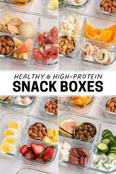 These high-protein snack boxes are perfectly balanced with protein, healthy fats, and complex carbs, making them an ideal choice for anyone on the go. Each box contains a whopping 25 grams of protein, ensuring you stay fuller and more satisfied for longer. Whether you’re heading to work, school, or the gym, these snack boxes will keep you energized and ready to tackle whatever comes your way. Protein Snack Boxes, 25 Grams Of Protein, Healthy High Protein Snacks, Healthy Travel Snacks, High Protein Snack, Healthy Lunch Snacks, Meal Prep Snacks