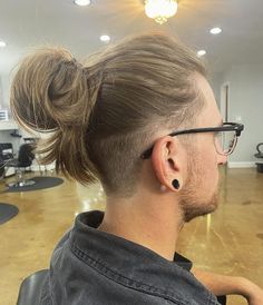 Christina Vega (@christinavegahairdesigns) on Instagram Undercut Long Hair Men, High Undercut, Men Mohawk, Mens Long Hair Undercut, Long Hair Fade, Boys Haircuts Long Hair, Long Undercut, Ponytail Haircut