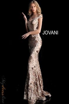 Looking for a gorgeous gown for prom? Check out Jovani 63516! This dress features a beautiful embellished sweetheart neckline and off-the-shoulder bodice. The back is straight with an invisible zipper closure, and the floor-length fitted skirt has a flared end and long train. You'll definitely make a statement in this dress! Bride Dress Long, Opera Night, Mother Of Bride Dress, Gown For Prom, Jovani Prom, Plastic Dress, Unique Prom Dresses, Mother Of Bride, Long Train