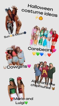 #halloween#outfitinspo#coustmes#fall#halloweeninspo#preppy#carebears#cowgirls Cute Halloween Costumes For 3 Friends, Cute Preppy Halloween Costumes, Partner Costume, Bestie Ideas, Bff Halloween Costumes, Trio Halloween Costumes