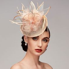 Category:Fascinators,Hats,Hair Accessory,Headpiece; Embellishment:Feather,Flower,Cap; Gender:Women's; Quantity:1 PC; Hats Category:Saucer Hat; Occasion:Wedding,Melbourne Cup,Ladies Day,Horse Race; Material:Feathers,Net; Head Circumference:56-58; Front page:WE; Shipping Weight:0.049; Listing Date:04/22/2021 Race Day Hair, Saucer Hat, Wedding Horse, Wedding Hats For Guests, Derby Attire, Horse Wedding, Wedding Party Accessories, Headpiece Hairstyles, Horse Race