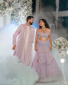 Photo from Amala Paul and Jagat Desai Wedding Sangeet Couple Outfits, Indian Engagement Photos, Manifestation List, Engagement Looks, South Wedding, Indian Engagement, Indian Couple