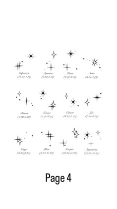 the stars are arranged in different shapes and sizes