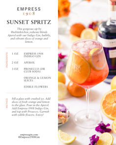 an image of a cocktail menu with oranges and lemons