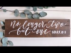 a wooden sign that says no longer try but one mark