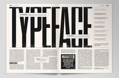 the front page of an article about typefaul, with black and white text