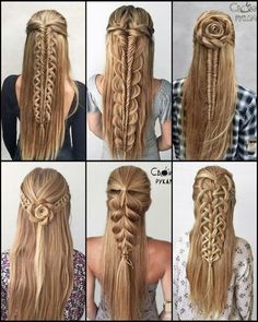 Elvish Hairstyles, Viking Hairstyle, Hairstyle Braids, Medieval Hairstyles, Trendy Hairstyle, Wedding Hair Inspiration, Girls Hairstyles Braids