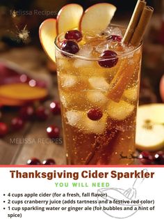 Thanksgiving Cider, Cider Drinks, Alcholic Drinks, Thanksgiving 2024, Recipes Thanksgiving, Happy Hour Drinks, Festive Drinks, Adult Beverages, Autumn Flavors