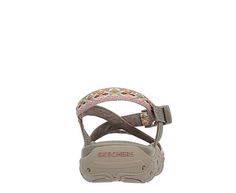 Skechers Modern Reggae - Sew Me Women s Outdoor Sandal Get back to your warm weather style in the Reggae - Sew Me women s outdoor Sandal from Skechers Modern. Featuring a woven nylon web fabric upper with a soothing fabric lining, this boho-designed Shoe crosses over your ankle for a secure fit with quick-access buckle. The footbed cradles your foot as well offers arch support and a toe ridge for your comfort. Synthetic upper Quick release buckle strapFabric liningContoured/comfort Multicolor Sandals For Outdoor, Outdoor Sandals, Rack Room Shoes, Rack Room, Dark Taupe, Quick Release Buckle, Quick Release, Arch Support, Warm Weather