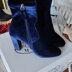 Questions? Leave A Comment Below! Nwt Steve Madden Sapphire Rhinestone Boots, Elegant Blue Heeled Boots For Fall, Elegant Blue Heels For Winter, Blue Ankle Boot Heels For Fall, Elegant Blue Heeled Boots For Winter, Formal Blue Ankle Boot Heels, Blue Ankle-high Winter Heels, Blue Ankle-high Heeled Boots For Winter, Blue Round Toe Heels For Winter