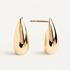 This large plump stud earrings are a true statement piece in the world of hoops. With a substantial and chunky design, these earrings are crafted to demand attention and instantly elevate any outfit from everyday casual to eye-catching glamour. Metal: 14k Gold over Sterling Silver Size: 20x 8mm/0.79*0.32" Weight: 4g Object References, Modern Yellow Gold Earrings For Workwear, Metal Drop, Classic Yellow Gold Earrings For Work, Love Necklace, Silver Necklace, Jewelry Design, Fine Jewelry, 925 Sterling Silver