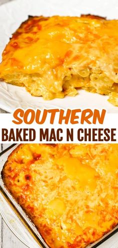 this southern baked mac n cheese casserole is so good